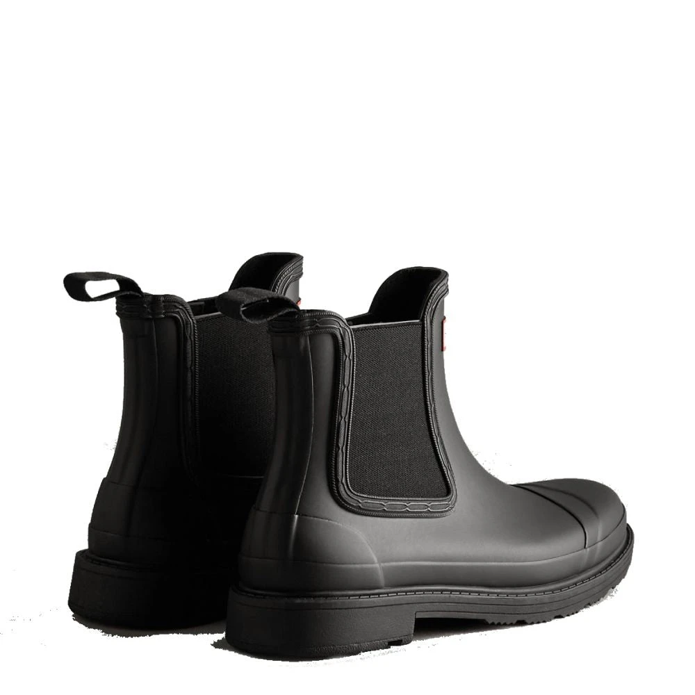 Hunter Women's Commando Chelsea Boots In Black 5 Hunter Women's Commando Chelsea Boots In Black - Image 3