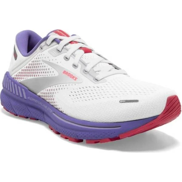 Brooks Adrenaline GTS 22 W - White/Coral/Purple 4 Brooks Adrenaline GTS 22 W - White/Coral/Purple - Image 2