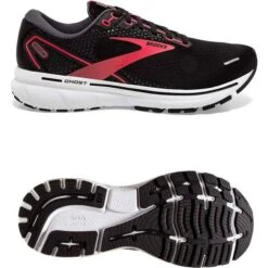 Brooks Ghost 14 W - Black/Coral/White -Shoe Style Shop Brooks Ghost 14 W Black Coral White 4