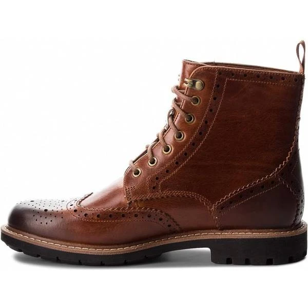 Clarks Batcombe Lord - Dark Tan Leather 4 Clarks Batcombe Lord - Dark Tan Leather - Image 2