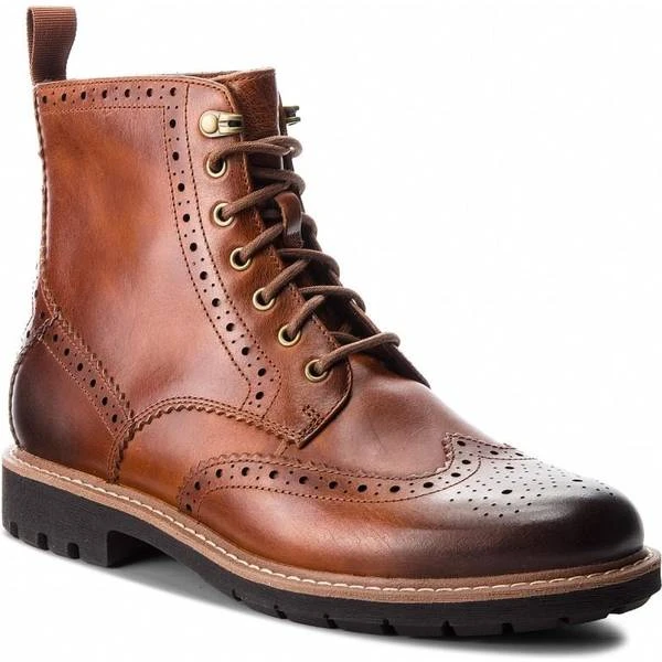 Clarks Batcombe Lord - Dark Tan Leather 3 Clarks Batcombe Lord - Dark Tan Leather