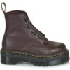 Dr. Martens Sinclair W - Burgundy Milled Nappa -Shoe Style Shop Dr. Martens Sinclair W Burgundy Milled Nappa