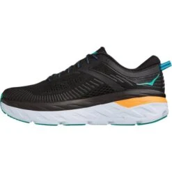 Hoka One One Bondi 7 M - Black/Atlantis -Shoe Style Shop Hoka One One Bondi 7 M Black Atlantis 2