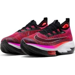 Nike Air Zoom Alphafly NEXT% Flyknit W - Hyper Violet/Flash Crimson/Black/Black -Shoe Style Shop Nike Air Zoom Alphafly NEXT Flyknit W Hyper Violet Flash Crimson Black Black 3