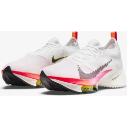 Nike Air Zoom Tempo NEXT% Flyknit M - White/Washed Coral/Pink Blast/Black -Shoe Style Shop Nike Air Zoom Tempo NEXT Flyknit M White Washed Coral Pink Blast Black 2