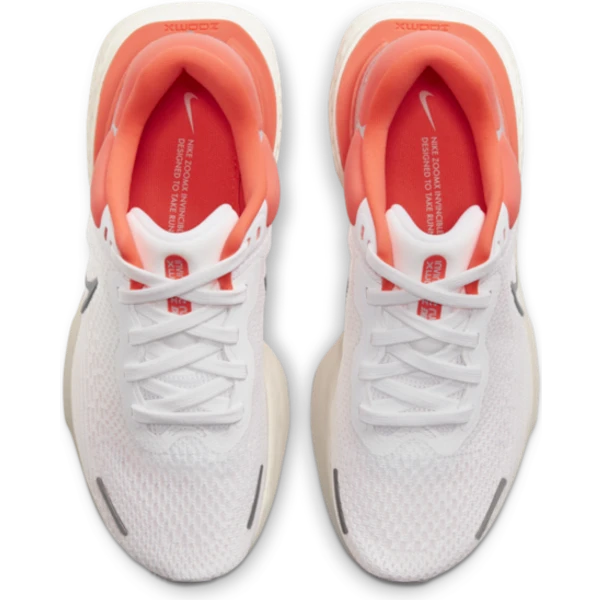 Nike ZoomX Invincible Run Flyknit W - White/Bright Mango/Grey Fog/Metallic Silver 6 Nike ZoomX Invincible Run Flyknit W - White/Bright Mango/Grey Fog/Metallic Silver - Image 4