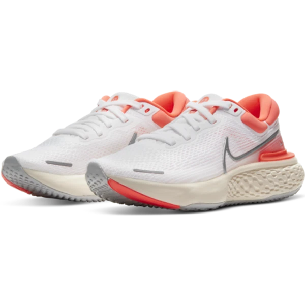 Nike ZoomX Invincible Run Flyknit W - White/Bright Mango/Grey Fog/Metallic Silver 7 Nike ZoomX Invincible Run Flyknit W - White/Bright Mango/Grey Fog/Metallic Silver - Image 5