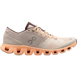 On Running Cloud X W - Silver/Almond