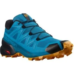Salomon Speedcross 5 M - Crystal Teal/Barrier Reef/Golden Oak -Shoe Style Shop Salomon Speedcross 5 M Crystal Teal Barrier Reef Golden Oak 2