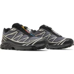 Salomon XT-6 GTX - Black/Ebony/Lunar Rock -Shoe Style Shop Salomon XT 6 GTX Black Ebony Lunar Rock 2