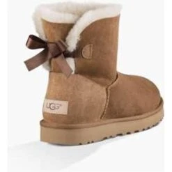 UGG Mini Bailey Bow II - Chestnut -Shoe Style Shop UGG Mini Bailey Bow II Chestnut 3