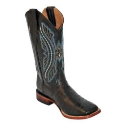 Ferrini 10193-04 Black / Black Genuine Full Quill Ostrich Boots
