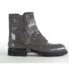 Mauri Medium Grey Genuine All Over Alligator With Alligator Strap Boots. -Shoe Style Shop greyboot
