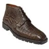 Los Altos Brown All-Over Genuine Crocodile Chukka Ankle Boots ZA2068207 -Shoe Style Shop la102