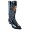 Los Altos Black Genuine All-Over Eel J-Toe Cowboy Boots 990805 -Shoe Style Shop los altos black genuine all over eel j toe cowboy boots 990805 8663