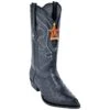 Los Altos Black Genuine All-Over Ostrich J-Toe Cowboy Boots 990305 -Shoe Style Shop los altos black genuine all over ostrich j toe cowboy boots 990305 12541