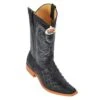 Los Altos Black Genuine All-Over Ostrich Square Toe Cowboy Boots 710305 -Shoe Style Shop los altos black genuine all over ostrich square toe cowboy boots 710305 9051