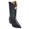 Los Altos Black Genuine Stingray Rowstone J-Toe Cowboy Boots 991105 -Shoe Style Shop los altos black genuine stingray rowstone j toe cowboy boots 991105 8493
