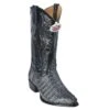 Los Altos Black Silver All-Over Genuine Crocodile Tail J-Toe Cowboy Boots 990191 -Shoe Style Shop los altos black silver all over genuine crocodile tail j toe cowboy boots 990191 8501
