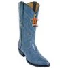 Los Altos Blue Jean Genuine All-Over Ostrich Leg Medium R-Toe Cowboy Boots 600514 -Shoe Style Shop los altos blue jean genuine all over ostrich leg medium r toe cowboy boots 600514 9218