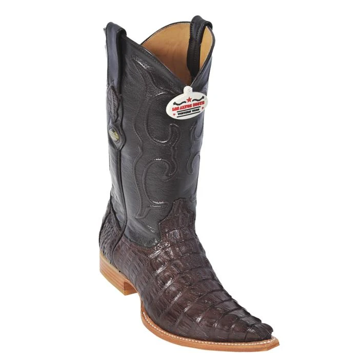 Los Altos Brown All-Over Genuine Crocodile Tail 3X Toe Cowboy Boots 950107 3 Los Altos Brown All-Over Genuine Crocodile Tail 3X Toe Cowboy Boots 950107
