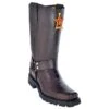Los Altos Brown All-Over Ostrich Leg Biker Boots 550507 -Shoe Style Shop los altos brown all over ostrich leg biker boots 550507 12597