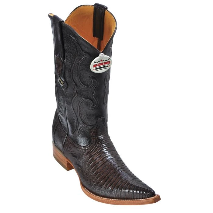Los Altos Brown Genuine All-Over Lizard Teju 3X Toe Cowboy Boots 950707 3 Los Altos Brown Genuine All-Over Lizard Teju 3X Toe Cowboy Boots 950707