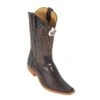 Los Altos Brown Genuine All-Over Ostrich Leg Square Toe Cowboy Boots 710507 -Shoe Style Shop los altos brown genuine all over ostrich leg square toe cowboy boots 710507 9098