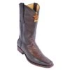 Los Altos Brown Genuine Ostrich With Deer Square Toe Cowboy Boots 770307 -Shoe Style Shop los altos brown genuine ostrich with deer square toe cowboy boots 770307 8809