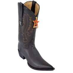 Los Altos Brown Python 3X Toe W / Cowboy Heel Boots 95V8307