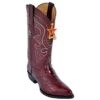 Los Altos Burgundy Genuine All-Over Eel J-Toe Cowboy Boots 990806 -Shoe Style Shop los altos burgundy genuine all over eel j toe cowboy boots 990806 8660