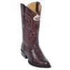 Los Altos Burgundy Genuine All-Over Ostrich J-Toe Cowboy Boots 990306 -Shoe Style Shop los altos burgundy genuine all over ostrich j toe cowboy boots 990306 8578