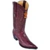 Los Altos Burgundy Genuine Ostrich Leg 3X Pointed Toe W / Cowboy Heel Boots 95V0506 -Shoe Style Shop los altos burgundy genuine ostrich leg 3x pointed toe w cowboy heel boots 95v0506 12497