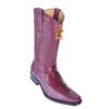 Los Altos Burgundy Genuine Ostrich Leg With Deer Square Toe Cowboy Boots 770506 -Shoe Style Shop los altos burgundy genuine ostrich leg with deer square toe cowboy boots 770506 8890