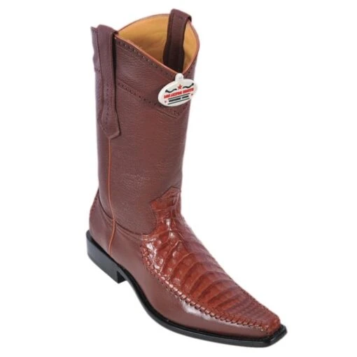 Los Altos Cognac Genuine Crocodile Belly With Deer Square Toe Cowboy Boots 778203 -Shoe Style Shop los altos cognac genuine crocodile belly with deer square toe cowboy boots 778203 8787