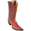 Los Altos Cognac Genuine Ostrich Leg 3X Pointed Toe W / Cowboy Heel Boots 95V0503 -Shoe Style Shop los altos cognac genuine ostrich leg 3x pointed toe w cowboy heel boots 95v0503 12495