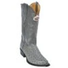 Los Altos Grey Genuine All-Over Ostrich J-Toe Cowboy Boots 990309 -Shoe Style Shop los altos grey genuine all over ostrich j toe cowboy boots 990309 8519