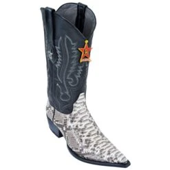 Los Altos Natural Python 3X Toe W / Cowboy Heel Boots 95V5749