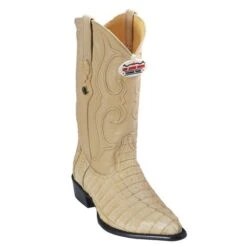 Los Altos Oryx All-Over Genuine Crocodile Tail J-Toe Cowboy Boots 990111
