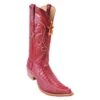 Los Altos Red Genuine Crocodile Tail With Deer 3X Toe Cowboy Boots 952812 -Shoe Style Shop los altos red genuine crocodile tail with deer 3x toe cowboy boots 952812 8352