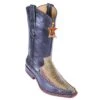 Los Altos Rustic Green Genuine Ostrich Leg With Deer Square Toe Cowboy Boots 770545 -Shoe Style Shop los altos rustic green genuine ostrich leg with deer square toe cowboy boots 770545 8831