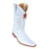 Los Altos White Genuine All-Over Eel Square Toe Cowboy Boots 710828 -Shoe Style Shop los altos white genuine all over eel square toe cowboy boots 710828 9143