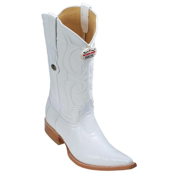 Los Altos White Genuine All-Over Lizard 3X Toe Cowboy Boots 950628 3 Los Altos White Genuine All-Over Lizard 3X Toe Cowboy Boots 950628