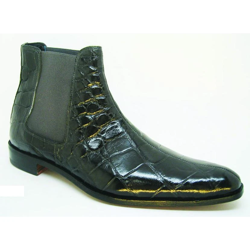 Mauri "2198" Charcoal Grey All-Over Genuine Body Alligator Boots 3 Mauri "2198" Charcoal Grey All-Over Genuine Body Alligator Boots