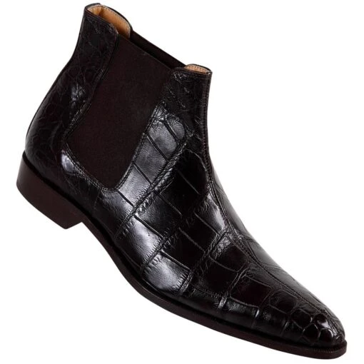 Mauri "2198" Dark Brown All-Over Genuine Body Alligator Boots -Shoe Style Shop mauri 2198 dark brown all over genuine body alligator boots 6899