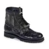 Mauri ''4884'' Black Genuine Body Alligator / Baby Crocodile Hand Painted Boots. -Shoe Style Shop mauri 4884 black genuine body alligator baby crocodile hand painted boots 24014