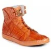 Mauri 6129 Orange Genuine Baby Crocodile / Calf Hand Painted Leather Wrap Sole Boots. -Shoe Style Shop mauri 6129 orange genuine baby crocodile calf hand painted leather wrap sole boots 20818