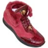 Mauri 8777 Ruby Red Genuine Baby Crocodile / Ostrich Boots With Fur Lining 1 Mauri 8777 Ruby Red Genuine Baby Crocodile / Ostrich Boots With Fur Lining -Shoe Style Shop mauri 8777 ruby red genuine baby crocodile ostrich boots with fur lining 5113