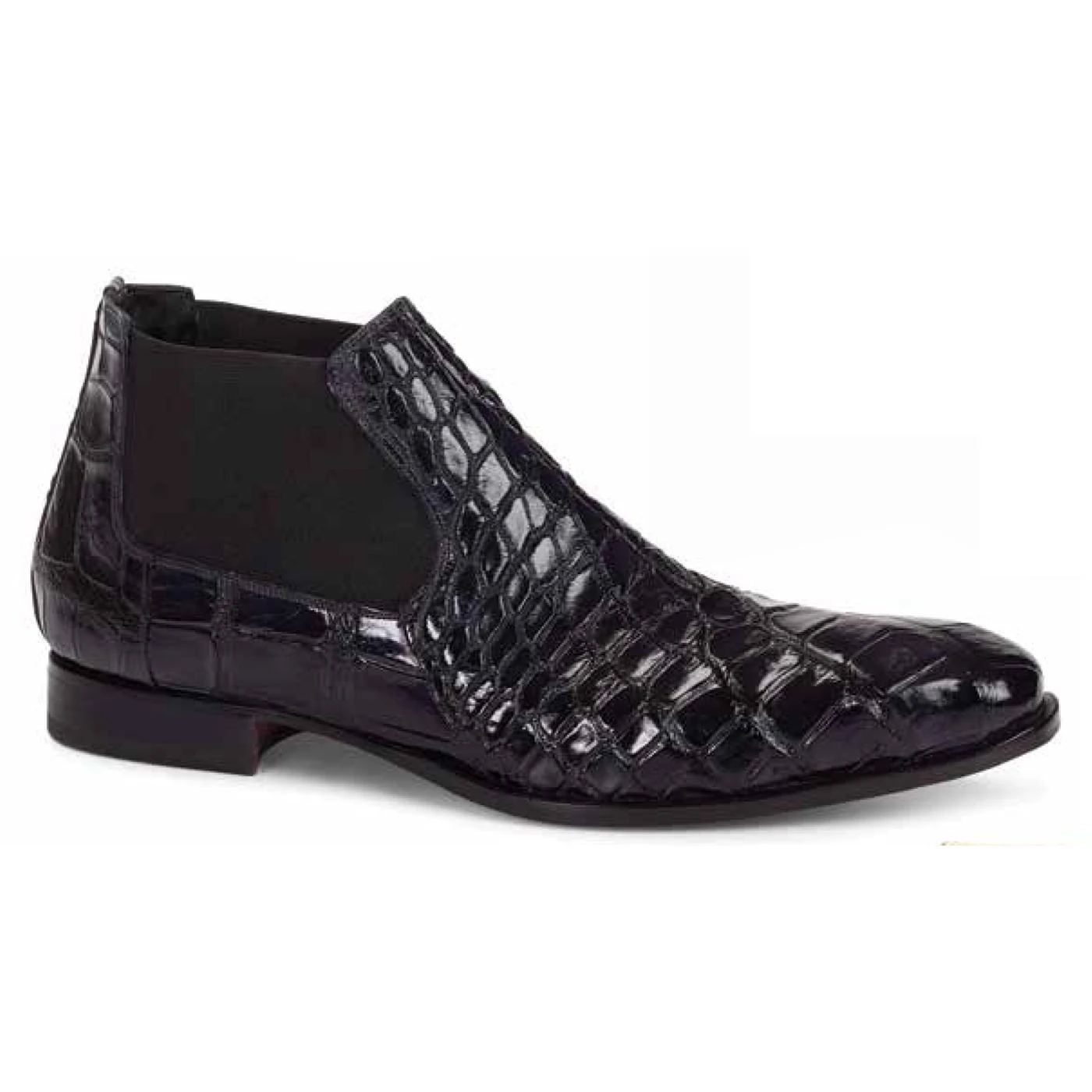 Mauri "Affari" 4755 Black Genuine Body Alligator Hand-Painted Boots 3 Mauri "Affari" 4755 Black Genuine Body Alligator Hand-Painted Boots