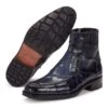 Mauri "Albricci" 4701 Charcoal Grey Genuine Baby Crocodile / Body Alligator Hand-Painted Boots -Shoe Style Shop mauri albricci 4701 charcoal grey genuine baby crocodile body alligator hand painted boots 19870